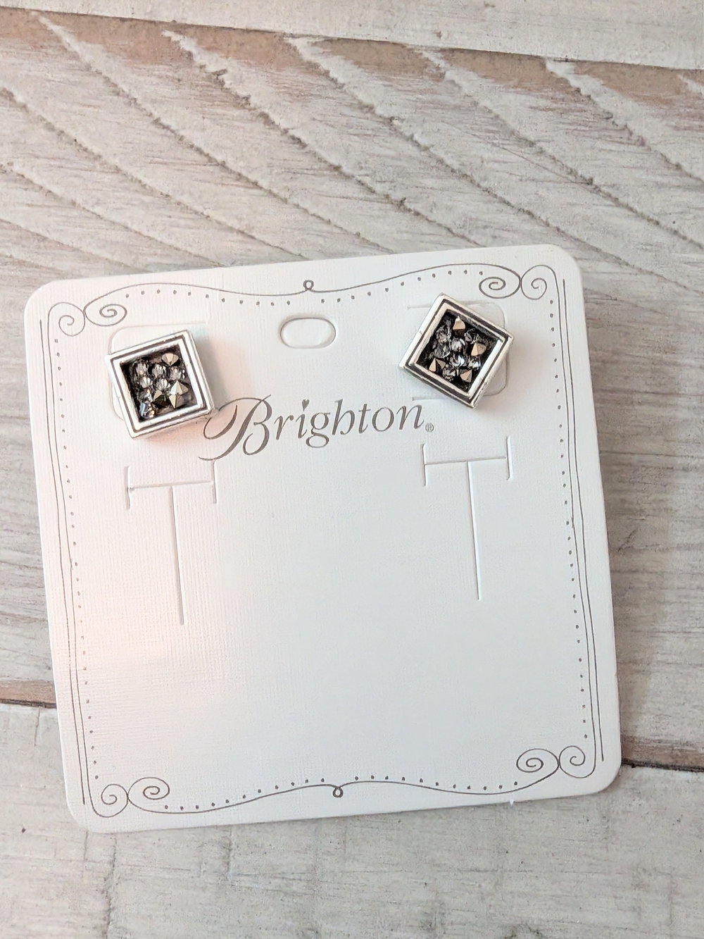 Brighton Crystal Rocks Stud Earrings